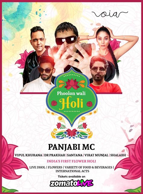 Phoolon Wali Holi Ft Panjabi Mc Trending And Best Seller Event Tickets