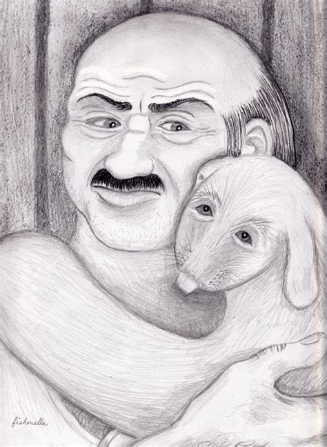 Carl And Hand Banana Pencil Portrait By Fisherella On Deviantart