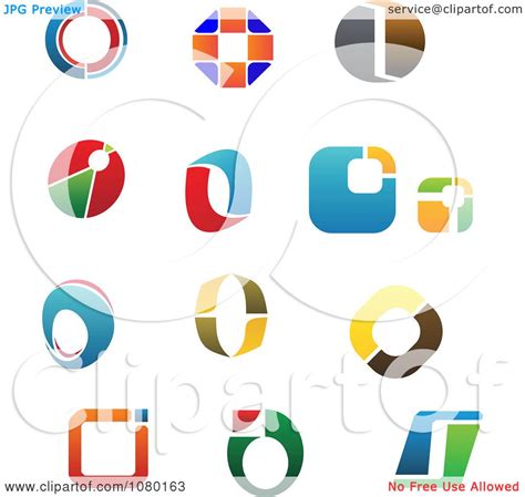 Clipart Abstract Letter O Logos - Royalty Free Vector Illustration by ...