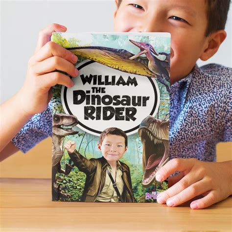 personalized dinosaur book  unique gift  children kiddlycuddly
