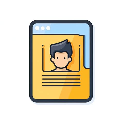 Premium Photo Official Id Card Illustration Icon Identification Badge