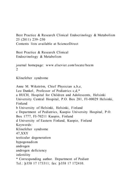 Best Practice And Research Clinical Endocrinology And Metabolism 2 Pdf