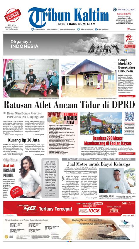 Jual Koran Tribun Kaltim 15 Agustus 2017 Gramedia Digital Indonesia