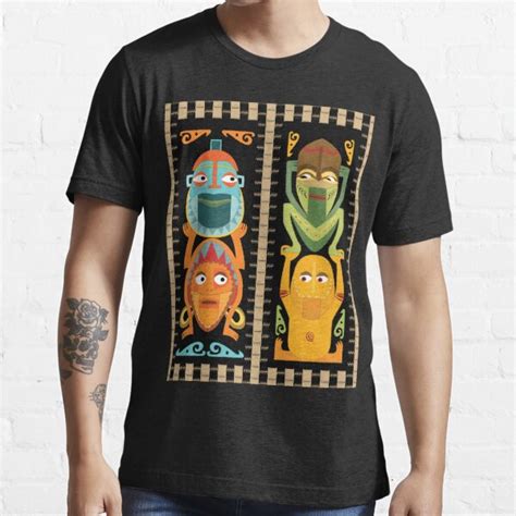 Tropical Hawaiian Polynesian Tiki Totems T Shirt For Sale By