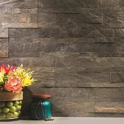 Aspect X Iron Slate Peel Stick Stone Backsplash Tile At