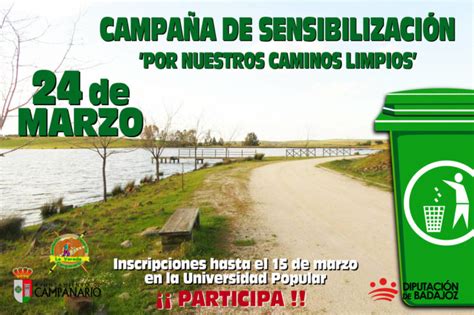 Campaña de sensibilización Por nuestros caminos limpios