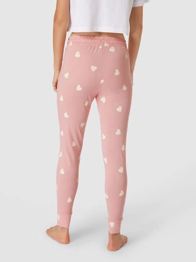 Jake S Casual Pyjama Hose Mit Allover Muster Rosa Online Kaufen