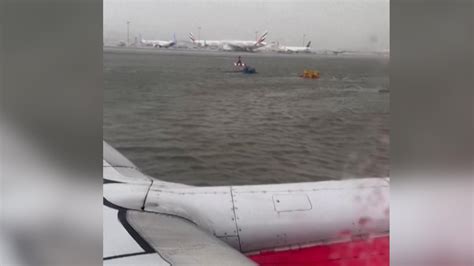 In Pictures Unprecedented Storm Floods Dubai S Airport France 24