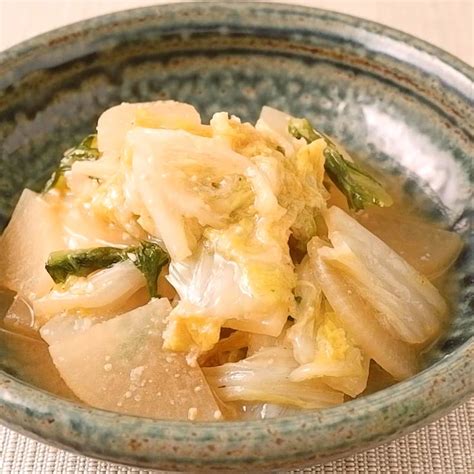 B 大根と白菜のかんたん味噌煮込み 作り方・レシピ クラシル