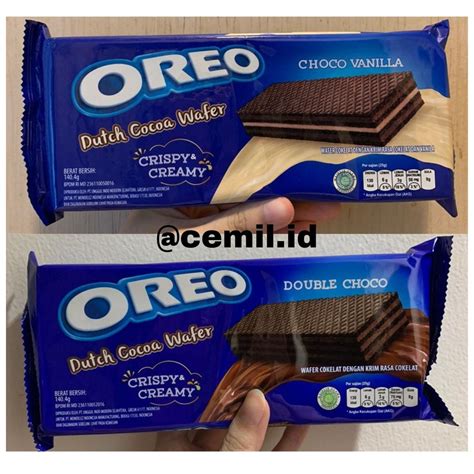 Jual OREO Dutch Cocoa WAFER DOUBLE CHOCO Coklat VANILLA CHOCO