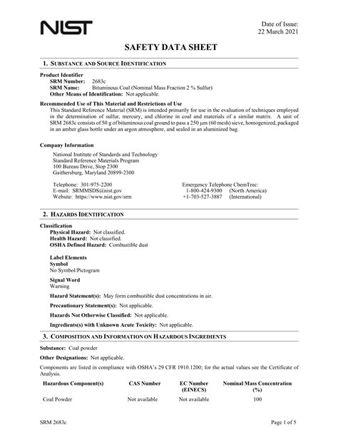 Material Safety Data Sheet Msds Docslib