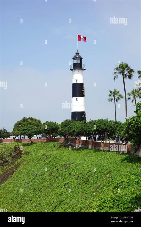 La Marina Lighthouse Faro La Marina Lima Miraflores District Peru