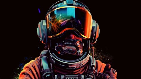 Vr Headset Exciting 3d Artwork Of An Astronaut Wearing A Backgrounds ...