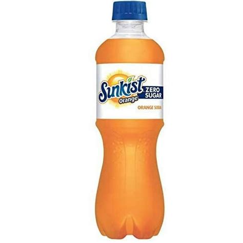 Sunkist Zero Sugar Orange Soda 20 Oz Bottles 2 Pack Total Of 240 Fl Oz