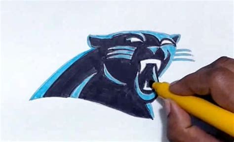 Learn How To Draw The Carolina Panthers Logo In This Step By Step