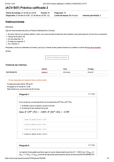 ACV S07 Práctica calificada 2 Quimica Inorganica 4177 correcto