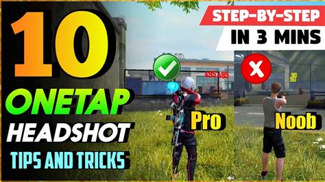 Top 10 One Tap Headshot Tips And Tricks In Free Fire Step By Step One