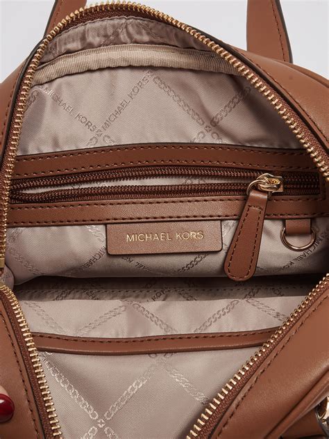 Borsa Donna Michael Kors Williamsburg In Pelle Martellata Cuoio