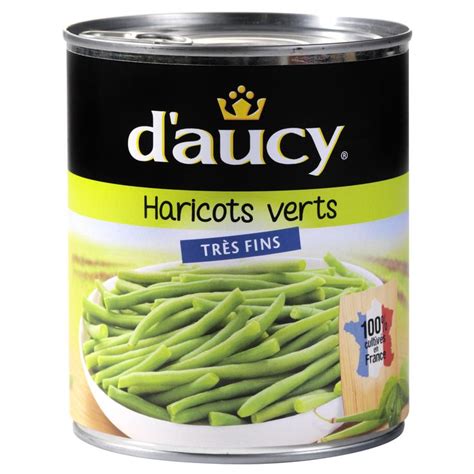 Haricots verts très fins D AUCY la boite de 440g à Prix Carrefour