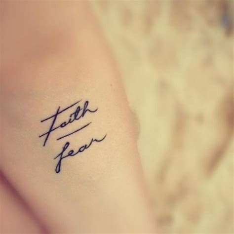 32 Best Faith Over Fear Tattoo Ideas Read This First