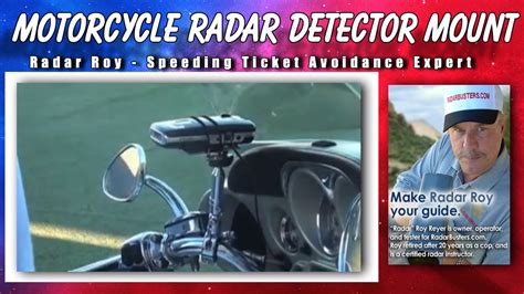 Radar Detector Motorcycle Mount Youtube