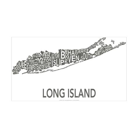 Urban Neighborhood Print // Long Island (White) - Lindsay Clayton