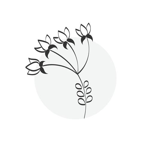 Flower Drawing With Line Art For Print 11376813 Vector Art At Vecteezy