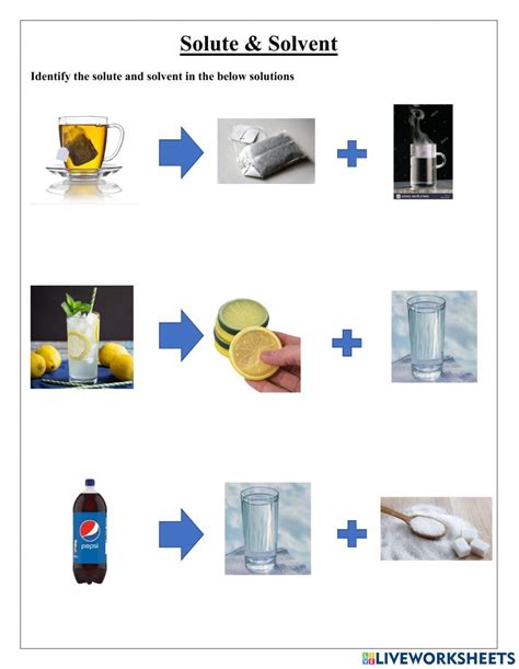 Solute and solvent interactive worksheet | Worksheets, 2nd grade ...