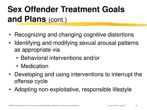 Ppt Elements Of Sex Offender Specific Treatment Learning Objectives Powerpoint Presentation