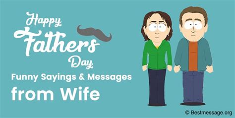 Fathers Day Funny Wishes, Sayings Messages from Wife