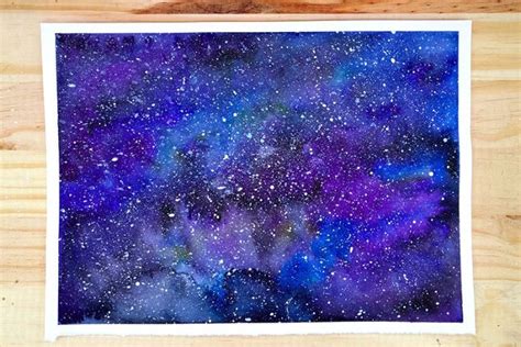 How to Paint a Watercolor Galaxy - An Easy Watercolor Galaxy Tutorial