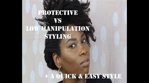 Protective Vs Low Manipulation Styling 4c Natural Hair 187 Youtube