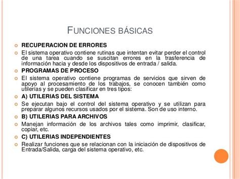 Cual Es La Funcion Basica Del Sistema Operativo Bourque