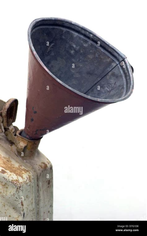 funnel and a jerrycan Stock Photo - Alamy