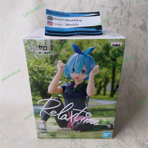 Jual Banpresto Relax Time Rem Training Style Ver Re Zero Anime Figure