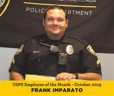 Meet Cpl Frank Imparato USPS October 2019 Employee Of The Month UCF