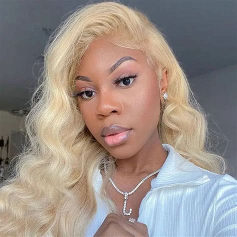 Blonde Body Wave Hd Transparent Lace Frontal Wigs Human Hair