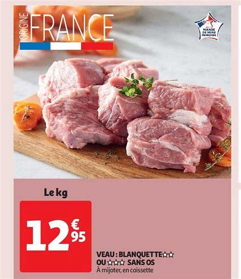 Promo Veau Blanquette Ou Sans Os Chez Auchan ICatalogue Fr