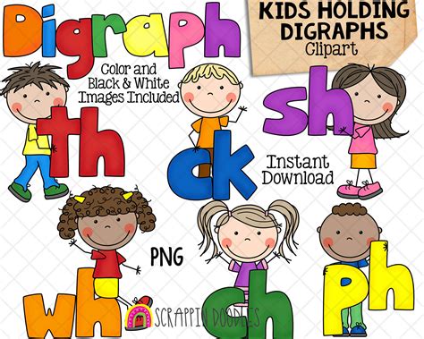 Th Digraph Clipart