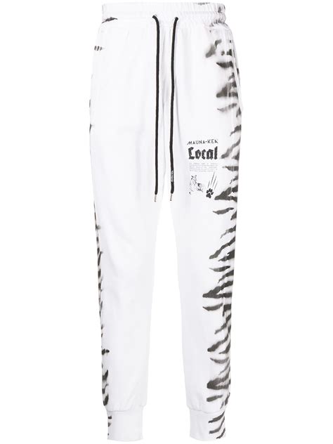 Mauna Kea Tiger Print Track Pants White Farfetch