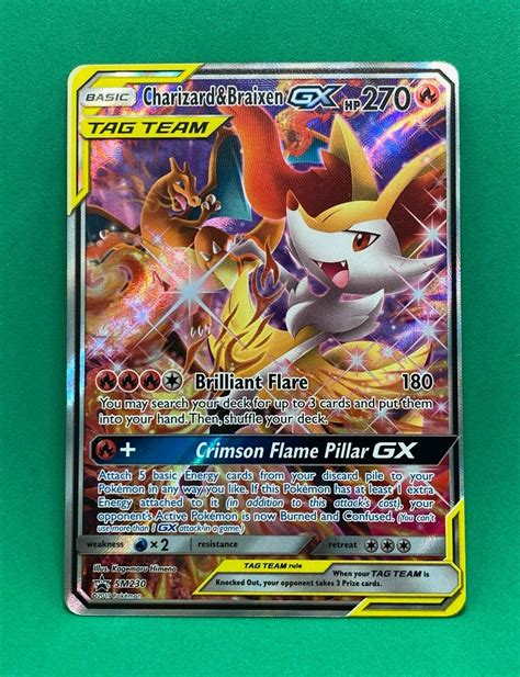 Mavin Charizard Braixen Gx Tag Team Ultra Rare Black Star Promo