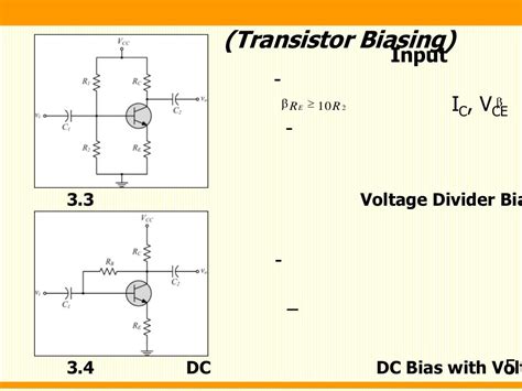 Transistor Bias Circuit