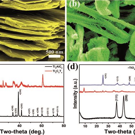 SEM Images Of The A As Obtained Ti3C2Tx MXene After DMSO Treatment