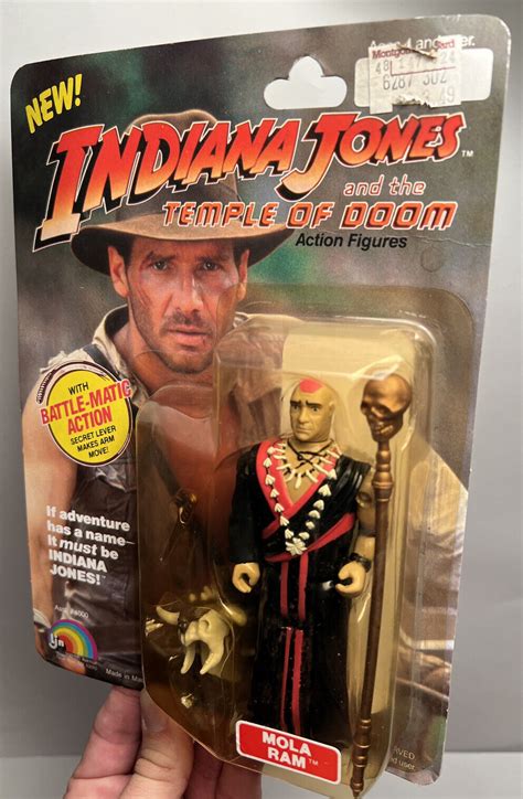 Indiana Jones Temple Of Doom Ljn Indiana Mola Ram Mint On Card Moc