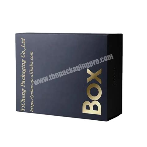 Custom Printing Logo Rigid Cardboard Luxury Flap Open Magnetic Clothing