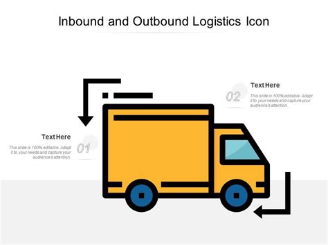 Inbound And Outbound Logistics Icon Graphics Presentation