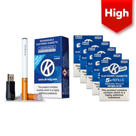 Ok Vape E Cig Kit And Refill Cartridges