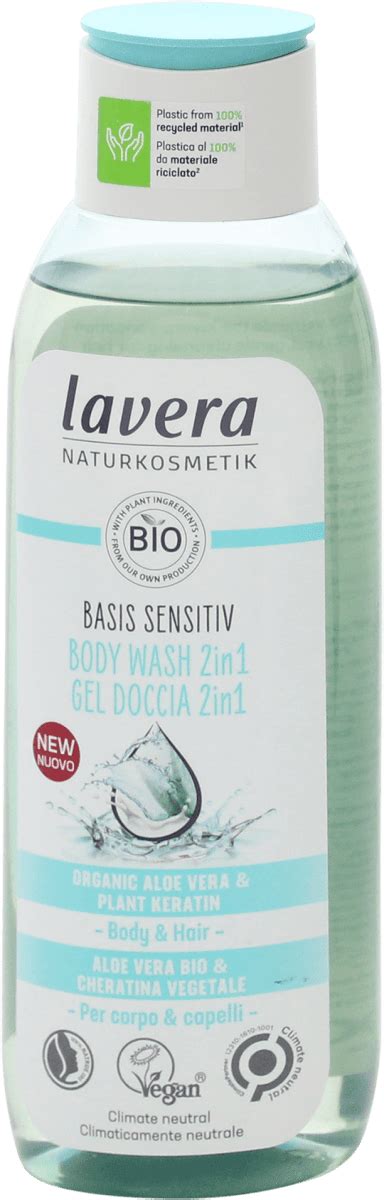 Lavera Gel Doccia 2in1 Basis Sensitiv Con Aloe Vera Bio E Cheratina