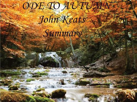 Ode To Autumn Summary By John Keats Javatpoint