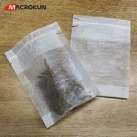 Biodegradable Tea Filter Bags Pla Corn Fiber Empty Coffee Tea Bag With Concealed Drawstring